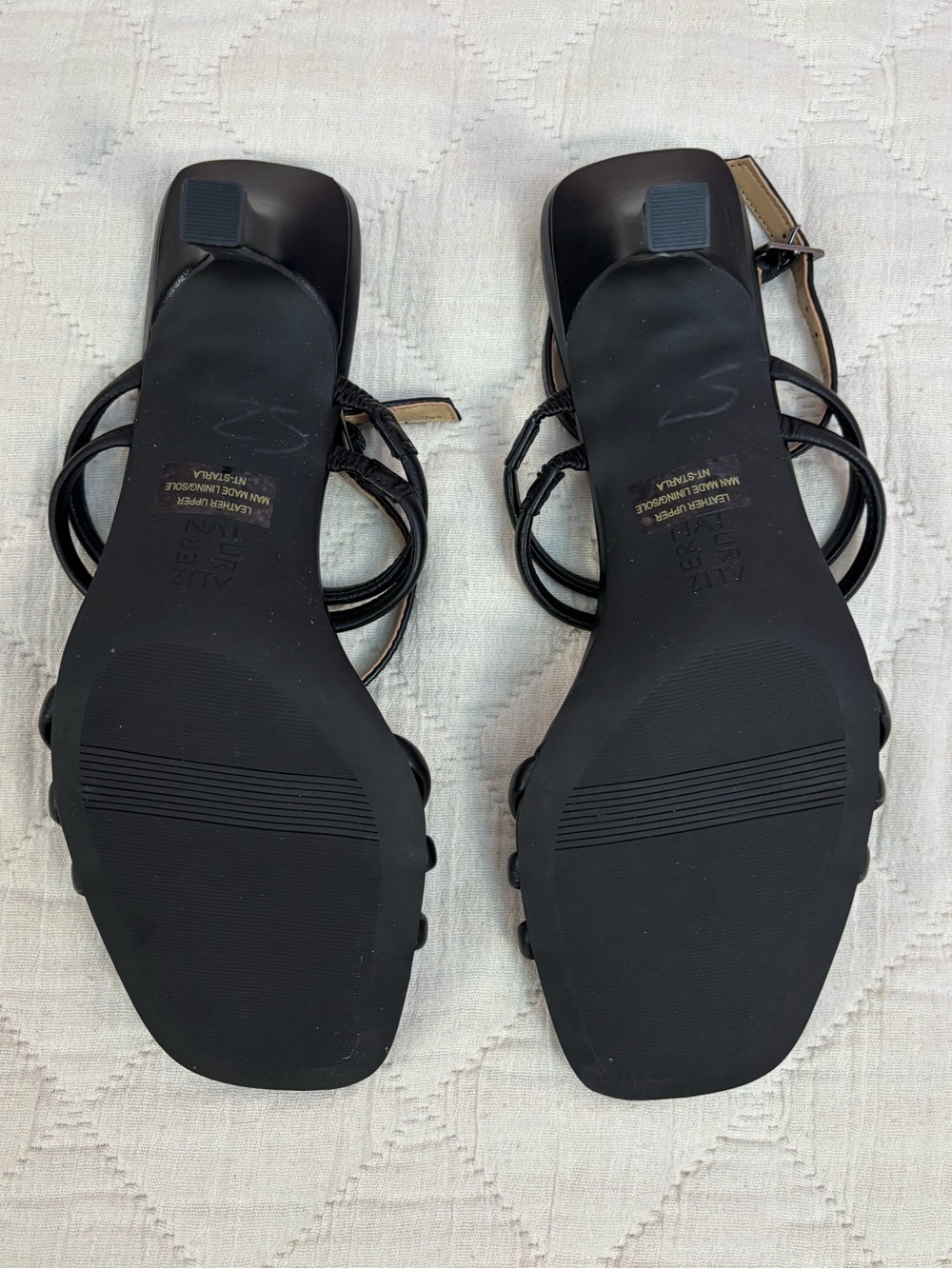 NWOT Naturalizer Black Strappy Heels Sz 9 | Naturalizer Women Heels - - Picture 7 of 8